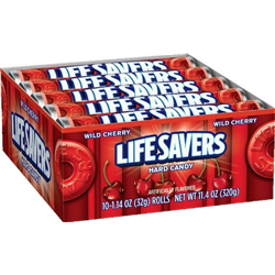 Lifesavers Wild Cherry Hard Candy Roll 32g