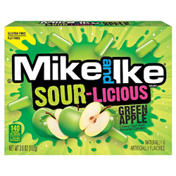 Mike & Ike Sour Licous Green Apple 102g