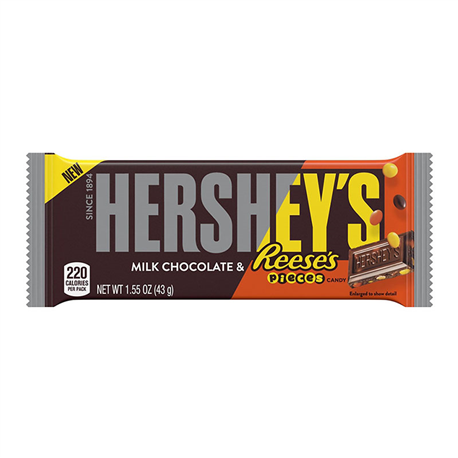 Hershey's Milk Chocolate & Reese's Pieces Bar (43g)