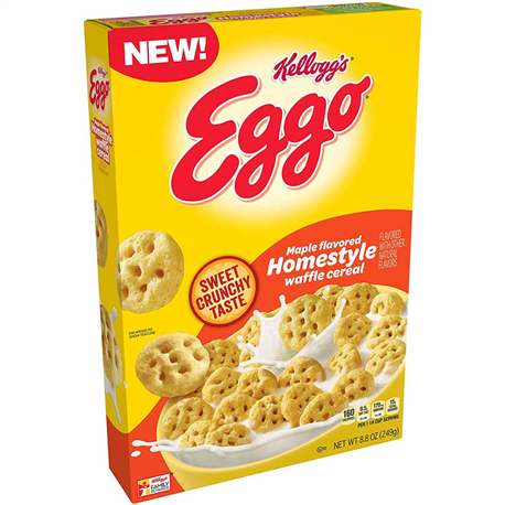Kellogg's Eggo Maple Homestyle Waffle Cereal (249g)