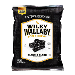Wiley Wallaby Gourmet Licorice Classic Black (113g)