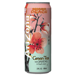 Arizona Green Tea with Ginseng and Georgia Peach (680ml)