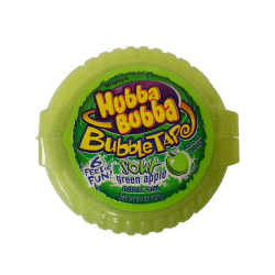 Hubba Bubba Sour Apple Bubble Tape Gum 6ft Long