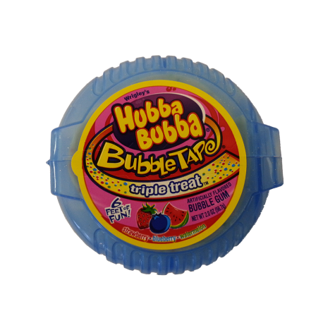 Hubba Bubba Triple Treat Bubble Tape Gum 6ft Long