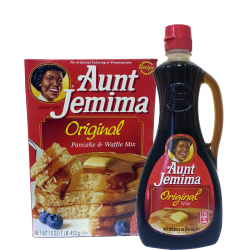 Aunt Jemima Pancake Syrup & Pancake Mix