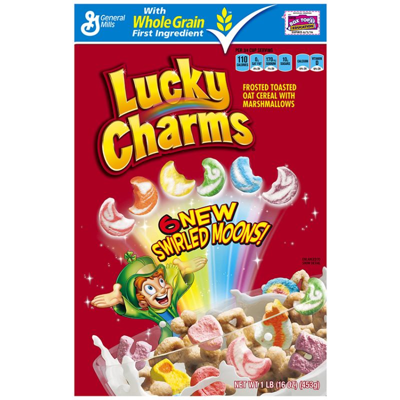 verbo reaccionar Mediana Lucky Charms (422g) | The American Candy Store