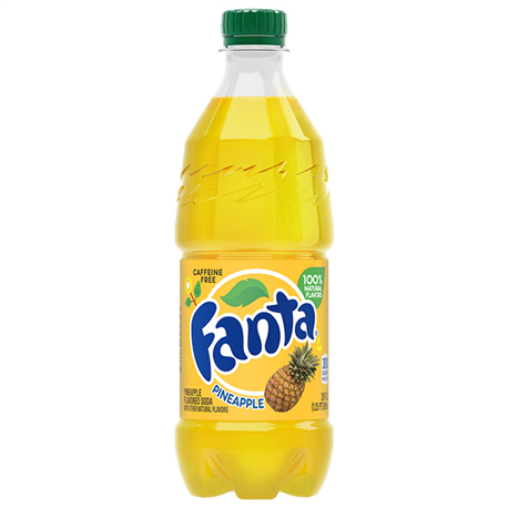 Fanta Pineapple Bottle 591ml | The American Candy Store